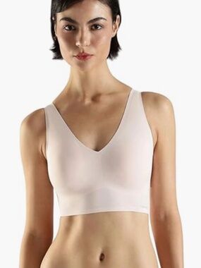Calvin Klein Women's Seamless Lightly Lined V Neck Bralette Bra Size S 10855